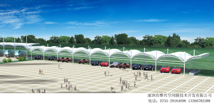 烏云遮不住太陽，鋼結(jié)構(gòu)車棚不怕火煉！